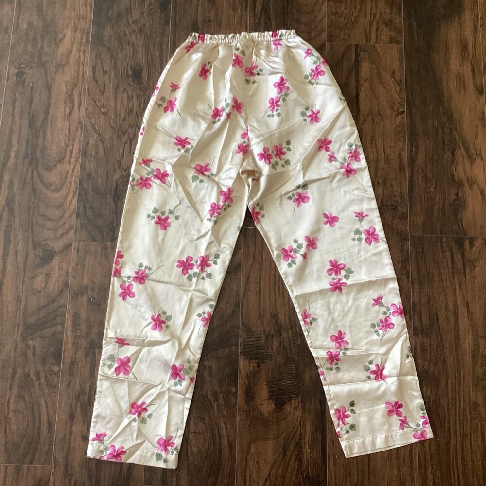 Secret Treasures Satin Floral Pajama Bottoms - Picture 5 of 5